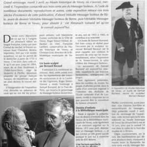 Vevey Hebdo — Avril 2007